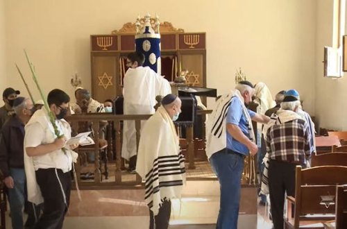 Avropa yəhudilərinin sinaqoqunda şəhidlərin xatirəsi anılıb - VİDEO