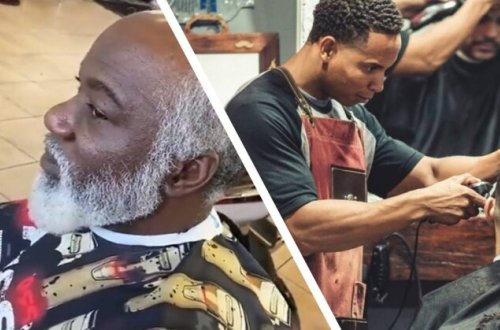 70 yaşlı qocanı 30 yaşlı yaraşıqlı kişiyə çevirdi - FOTOLAR