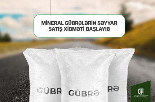 Mineral gübrələrin səyyar satış xidməti başlayıb