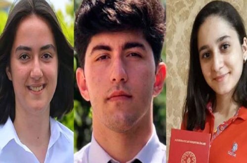 Kənd məktəbində oxuyub Prezident təqaüdü qazanan tələbələr - Fotolar