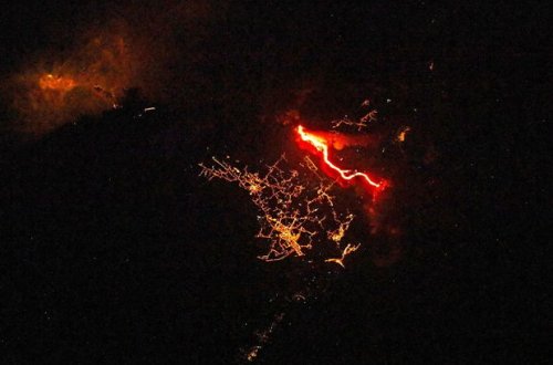 İspaniyadakı təbii fəlakətin kosmosdan görüntüsü - FOTO/VİDEO