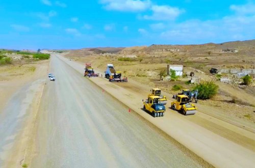 Şükürbəyli-Cəbrayıl-Hadrut avtomobil yolunun tikintisi sürətlə davam etdirilir - FOTO