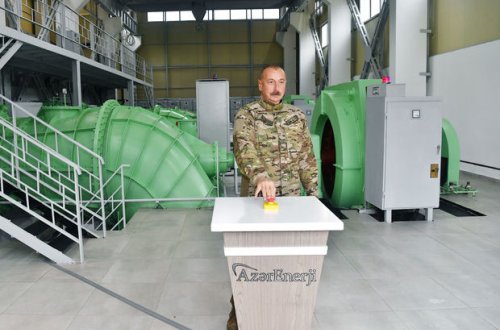 İlham Əliyev “Suqovuşan-1” və “Suqovuşan-2” SES-in açılışında - FOTO