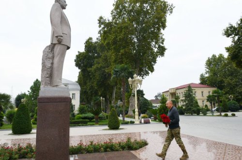 Prezident Bərdə rayonuna səfər edib - FOTO