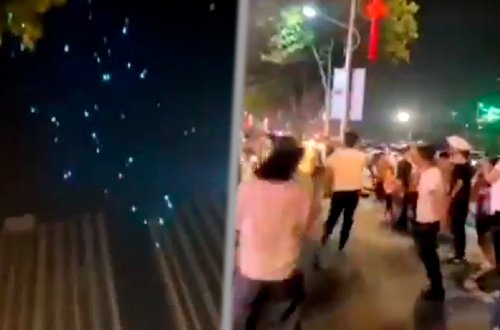 Dəhşətli hadisə! İnternet kəsildi, dronlar insanların üstünə yağdı - VİDEO