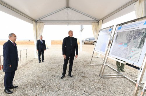 Prezident Şərqi Zəngəzurda təməlqoyma mərasimində - YENİLƏNİB + FOTO