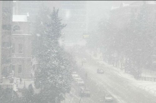 Bəzi rayonlarda qar yağıb - FAKTİKİ HAVA