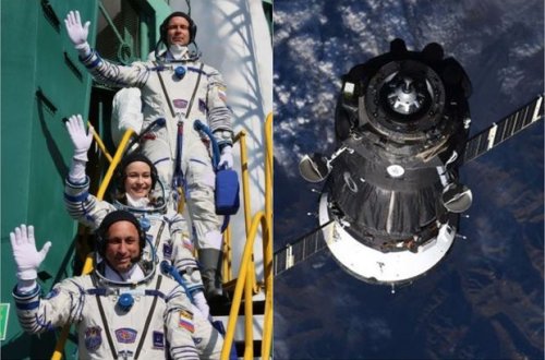 Tarixdə ilk: Aktyorlar film çəkilişi üçün kosmosa yollandılar - FOTO/VİDEO