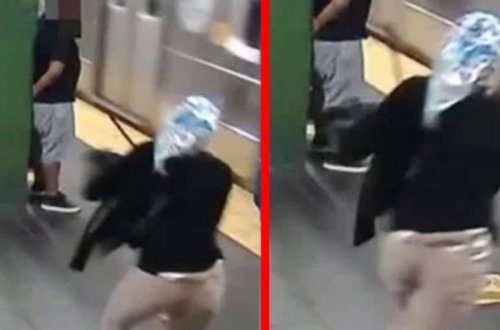 Metro stansiyasında dəhşət yaşandı - qadını itələyib qatarın altına atdı- VİDEO