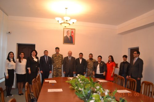 Mingəçevir icra başçısı Müəllimlər Günü münasibətilə görüş keçirdi - FOTOLAR