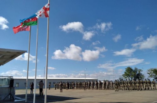 Azərbaycan, Türkiyə və Gürcüstanın birgə təlimindən görüntülər - FOTO