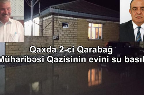 Yağış yağan kimi Qax şəhərində yolları və evləri su basır – icra başçısının korrupsiya əməlləri üzə çıxır – FOTO