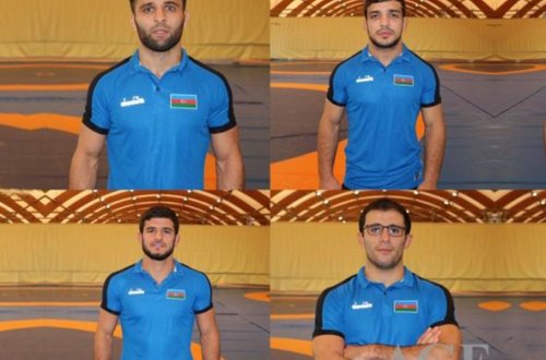 Dünya və Avropa çempionumuz Oslodo erməni güləşçiyə qarşı - FOTO