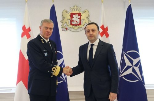 Gürcüstanın Baş naziri  NATO Hərbi Komitəsinin rəhbəri ilə görüşüb