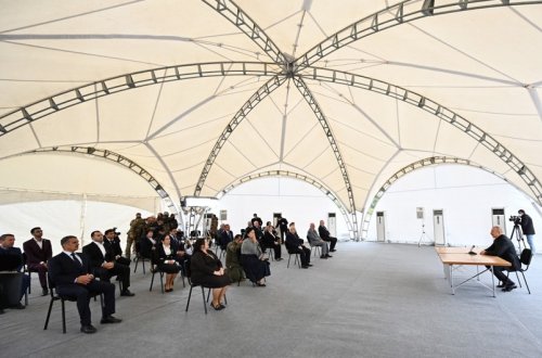 Azərbaycan Prezidenti: “Hadrutun baş planı ilə bağlı bir çox iradlarım olub”