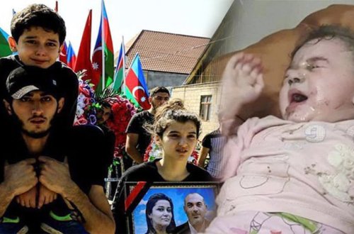 Gəncə terrorunda valideynlərini itirən uşaqlar (FOTOLAR)