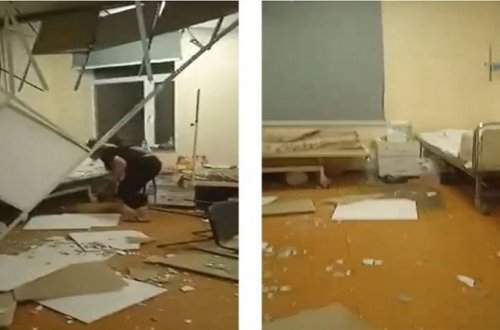 Batumidə uşaq xəstəxanasında tavan uçdu