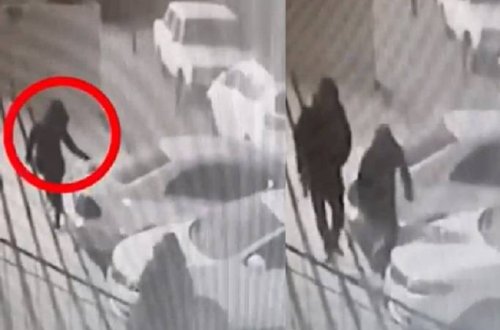 Bakıda gecə saat 12-də qızın gözlənilməz əməli kameraya düşdü - VİDEO