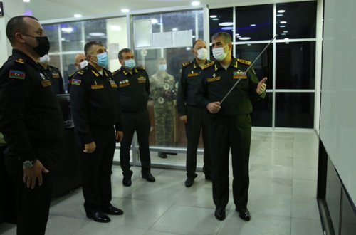 Müdafiə naziri hərbi dənizçilərə tapşırıq verdi - FOTO