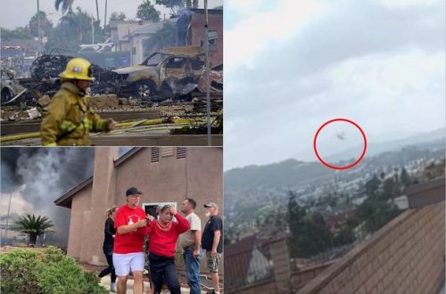 Два человека погибли при падении самолета на жилые дома в США - ФОТО/ВИДЕО