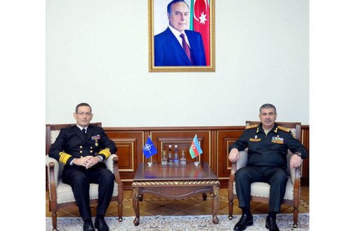 Zakir Həsənov NATO nümayəndəsi ilə görüşdü - FOTO
