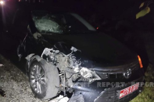 Qaxda BMT-nin xidməti avtomobili qəzaya düşüb, xəsarət alanlar var