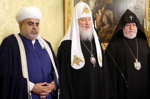 В Москве началась встреча религиозных лидеров Азербайджана, России и Армении - ФОТО