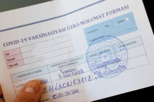 Azərbaycanda əks-göstəriş sertifikatı alanların sayı açıqlandı