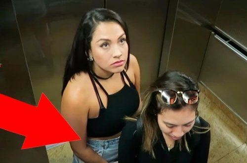 Liftdə baş vermiş biabırçı hadisə gizli kameraya düşdü - VİDEO