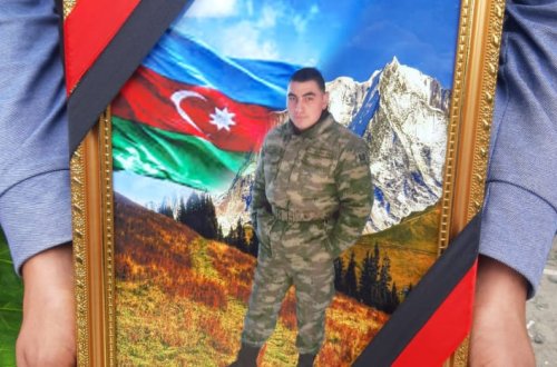 Ötən gün şəhid olan hərbiçimiz dəfn olunur - FOTO 