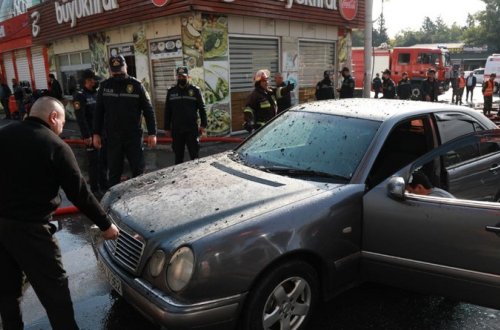 ГДП обратилось к водителям в связи с пожаром в центре Баку