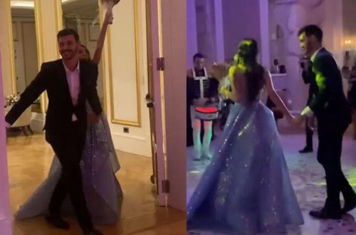 Bakıda qeyri-adi toy - Türkiyəli futbolçu azərbaycanlı qızla ailə qurdu - VİDEO