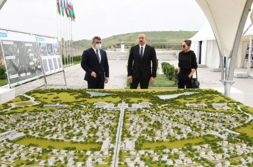 Füzulinin Dövlətyarlı kəndində “Ağıllı kənd”in təməli qoyuldu - FOTO