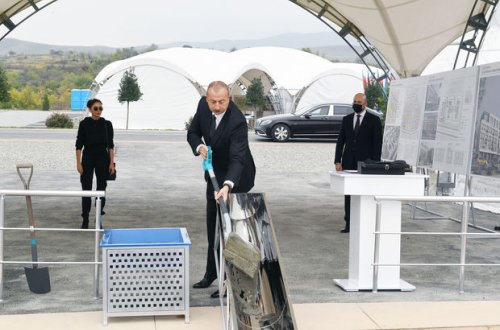 Füzuli şəhərində çoxmənzilli yaşayış məhəlləsi salınacaq - FOTO