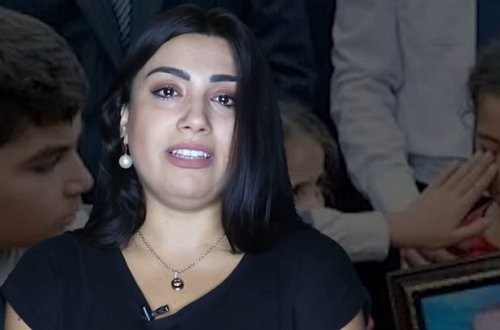 “Şəhid qızı” hər kəsi ağlatdı - VİDEO