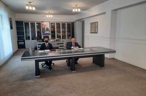 Mingəçevirdə müstəqilliyimizin bərpasının 30 illiyinə həsr olunmuş  videokonfrans keçirilib - FOTOLAR