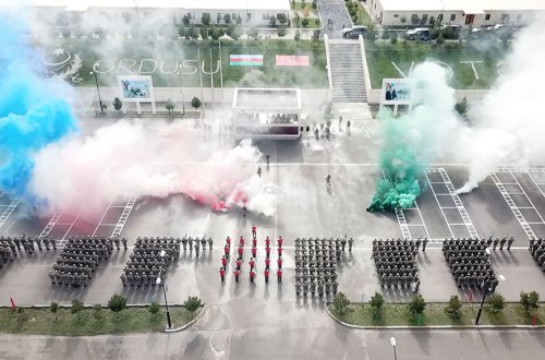 Ordumuzun yeni yaradılan komando hərbi hissəsi istifadəyə verildi - Fotolar+Video