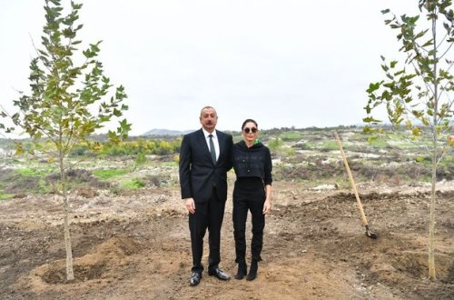 İlham Əliyev və Mehriban Əliyeva Zəngilan rayonunda səfərdə olublar