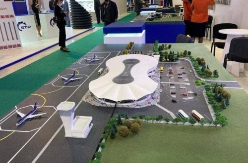 Prezident İlham Əliyev və birinci xanım Mehriban Əliyeva Zəngilan Beynəlxalq Hava Limanının tikintisi ilə tanış olublar