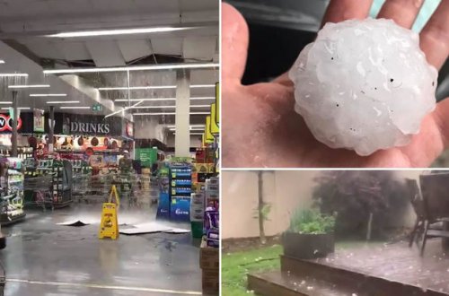 Крупнейший в истории Австралии град обрушил крышу торгового центра - ВИДЕО