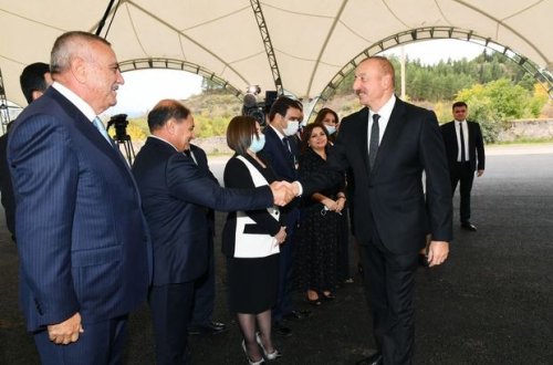 Prezidentlə şəhid atası arasında maraqlı dialoq - VİDEO