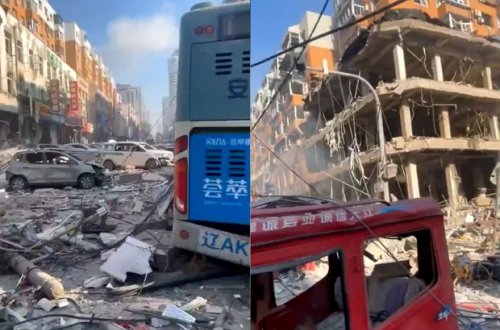 Çində restoranda güclü partlayış, ətraf xarabalığa döndü - VİDEO