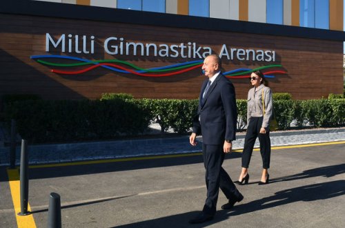 İlham Əliyev və Mehriban Əliyeva bir sıra açılışlarda iştirak ediblər - CANLI YAYIM