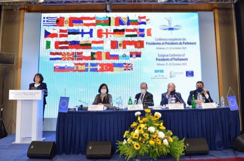 Sahibə Qafarova Avropa Konfransında problemlərin birgə həll yolunun hazırlanmasını təklif edib