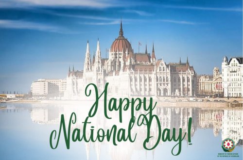 Azərbaycan XİN Macarıstanı təbrik edib