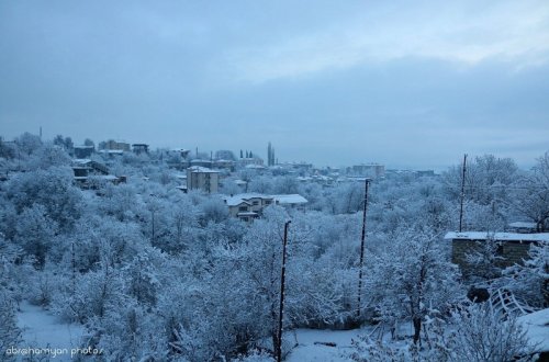 Şuşaya qar yağır - VİDEO