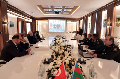 Делегация Университета национальной обороны Турции побывали в специальных военно-учебных заведениях АР - ФОТО