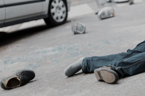 Bakıda yol polisinin yanında piyadanı vurdular - ANBAAN VİDEO