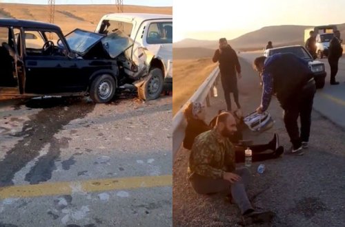 Bakı - Şamaxı yolunda ağır qəza: Xəsarət alanlar var – VİDEO