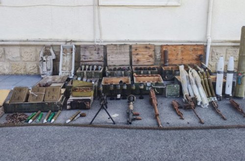 Füzulidə silah-sursat aşkar edilib - VİDEO